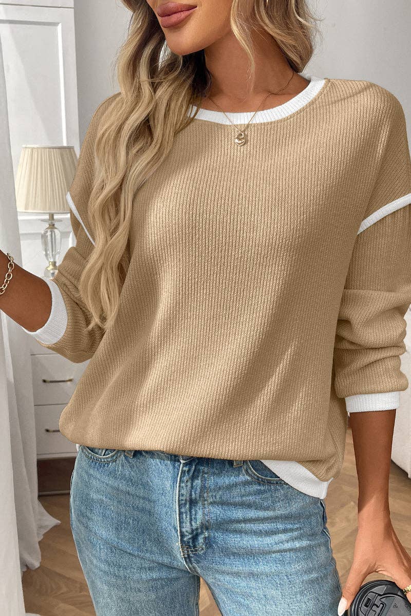 Isla Crewneck Look Long Sleeve Top