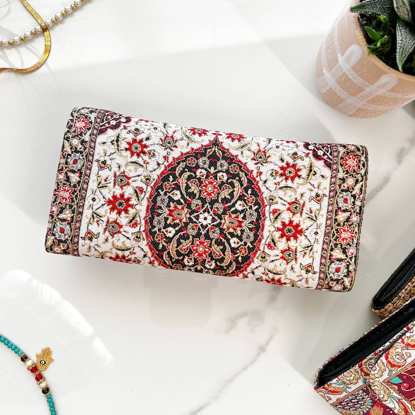 Boho Wallet for Women, Handcrafted Vegan Wallet WomeN