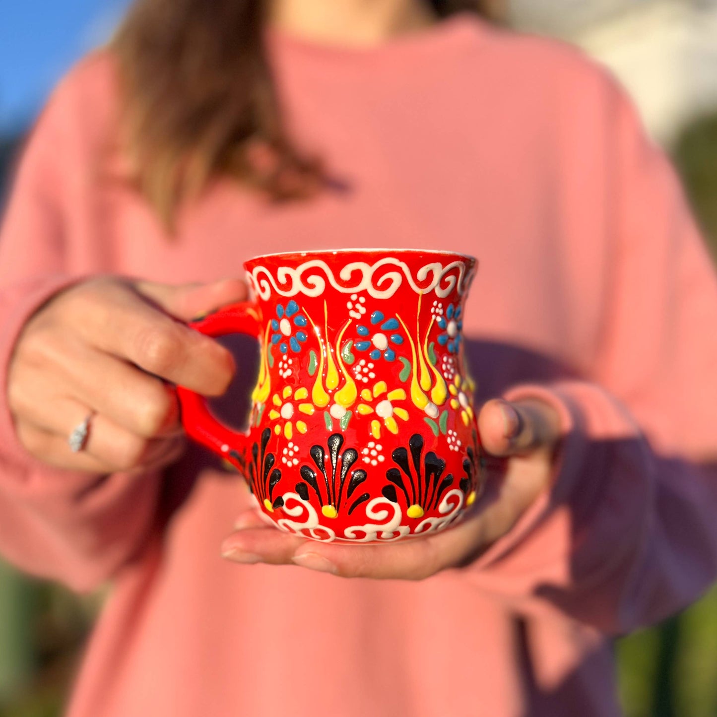 Handmade Ceramic Mug, Cute Kitchen Decor, Coffee Mug