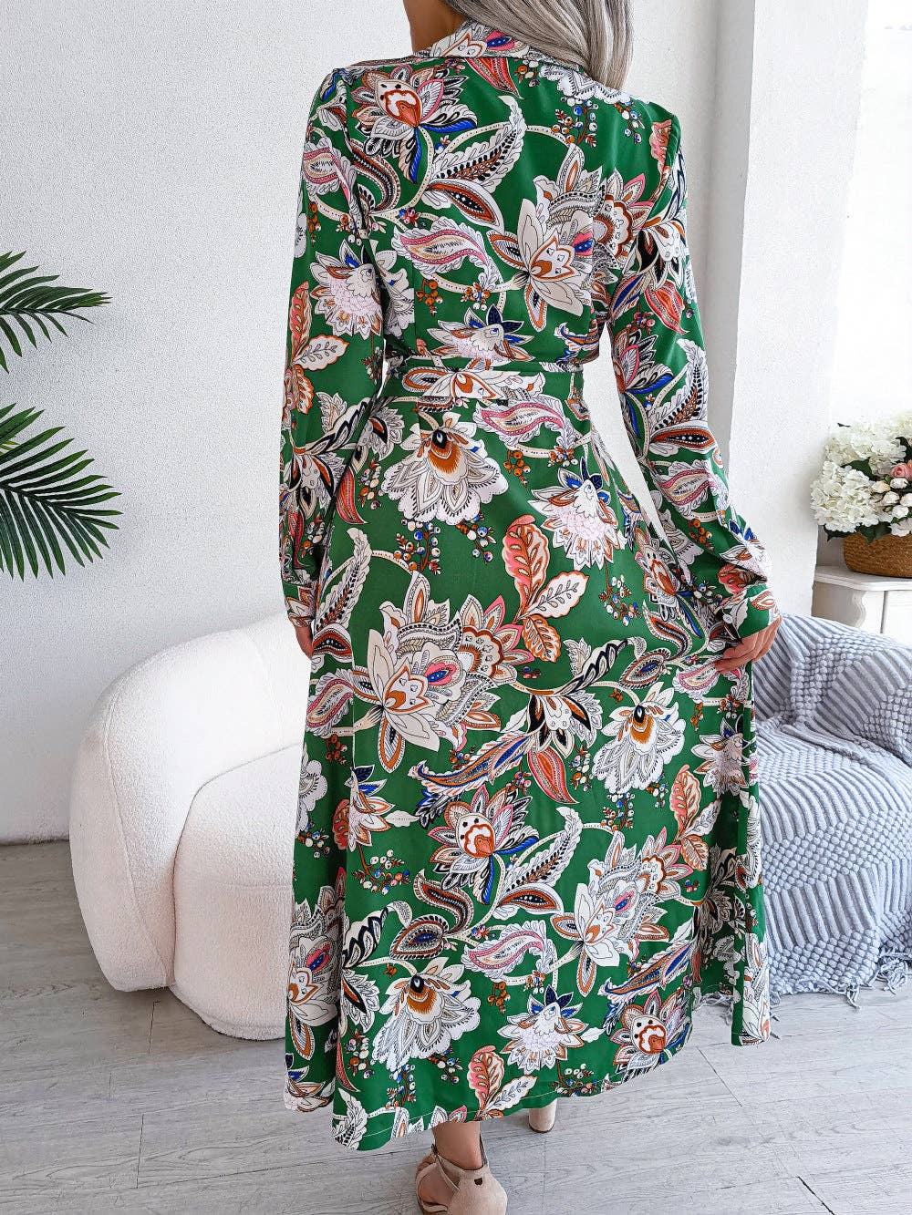 Beatrice Vintage Floral Maxi Dress