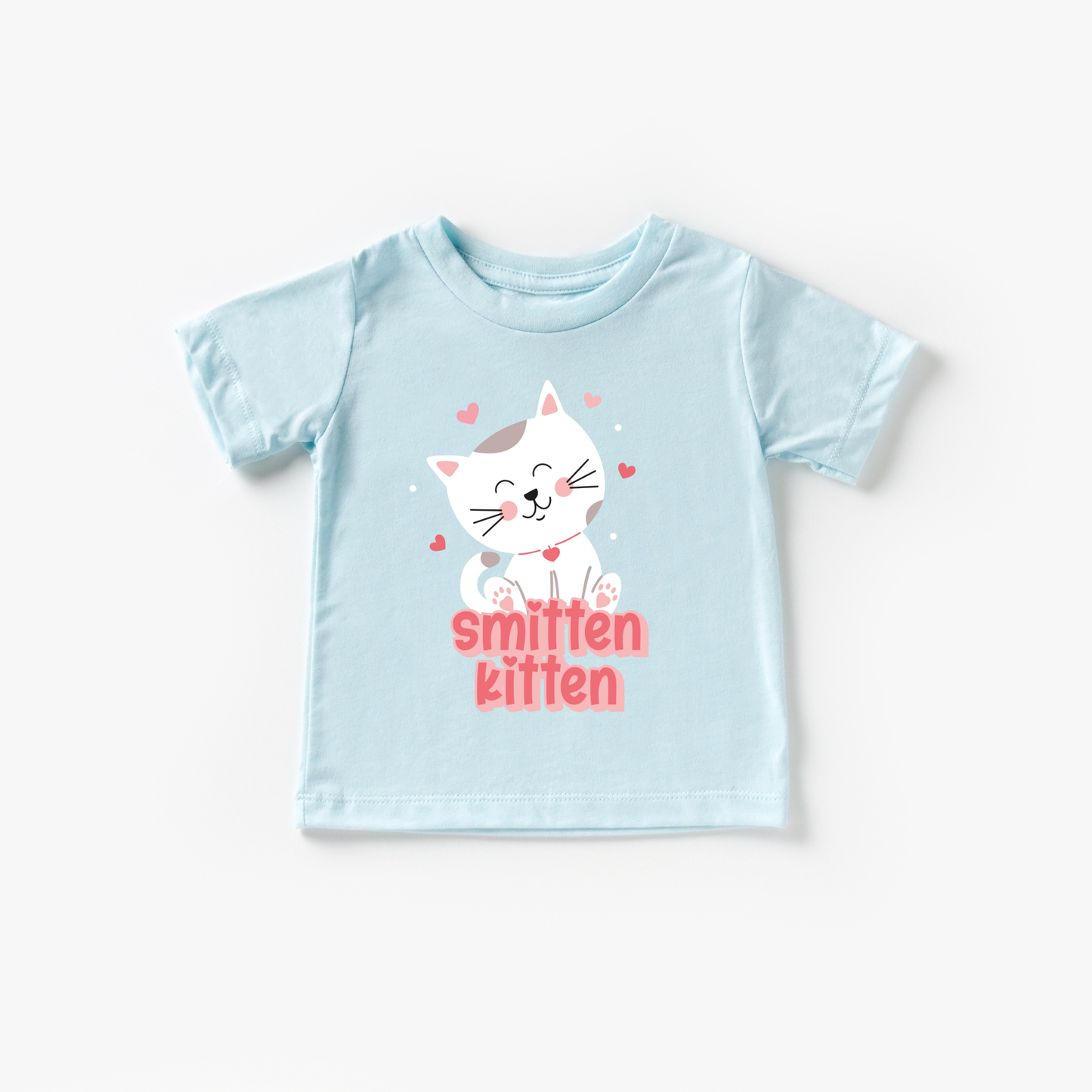 Smitten Kitten Cat Valentines Day Shirt Toddler and Youth