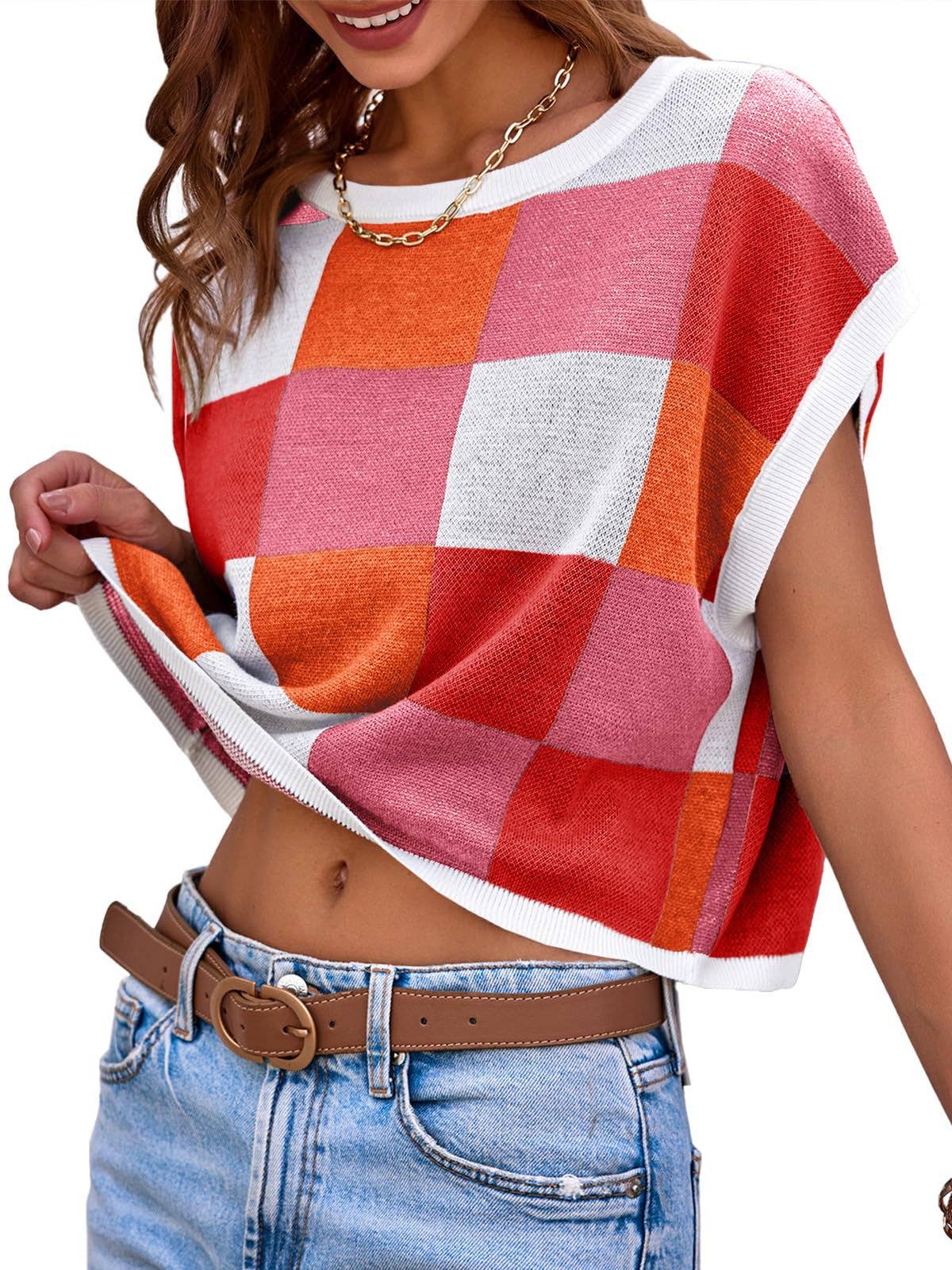 Rose Red Sweater Vest