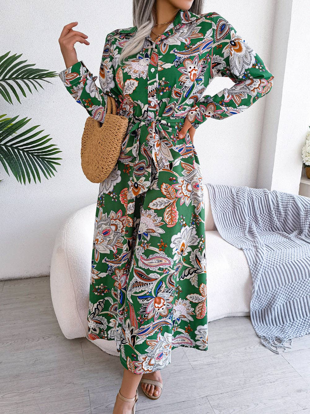 Beatrice Vintage Floral Maxi Dress