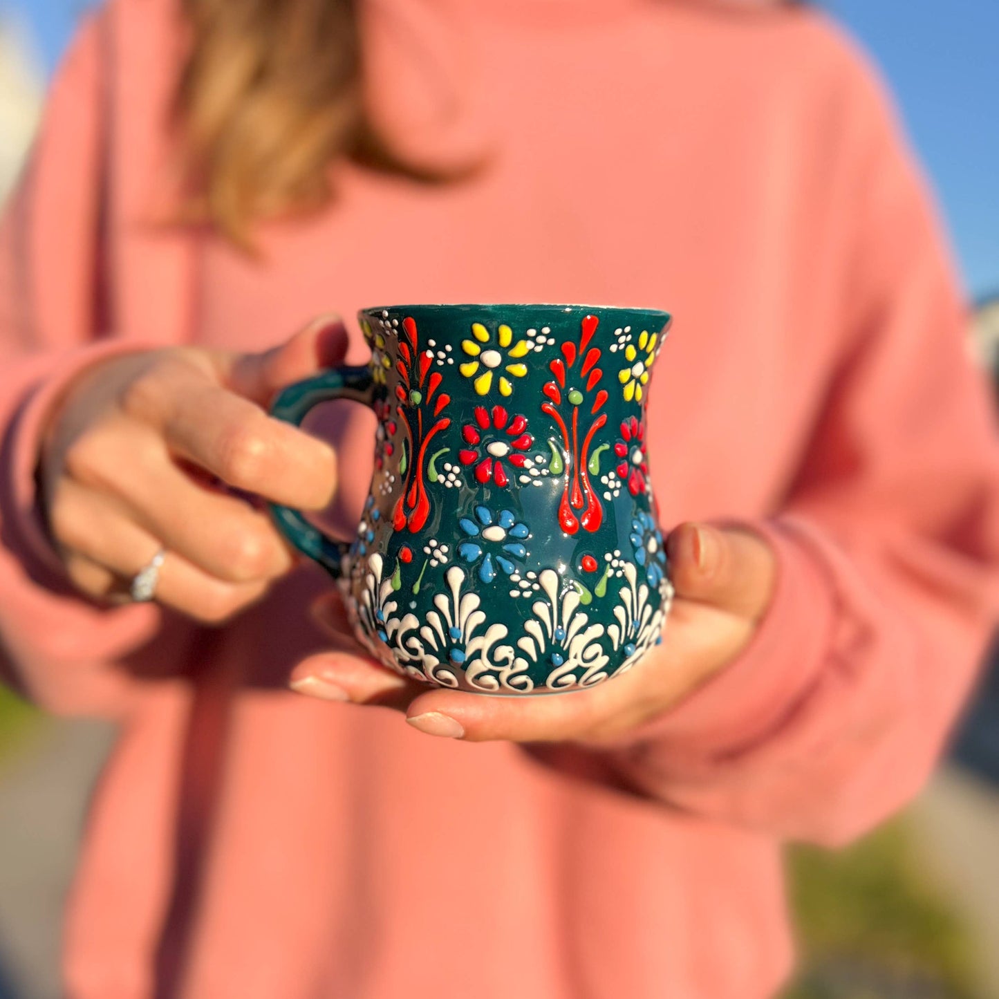 Handmade Ceramic Mug, Cute Kitchen Decor, Coffee Mug