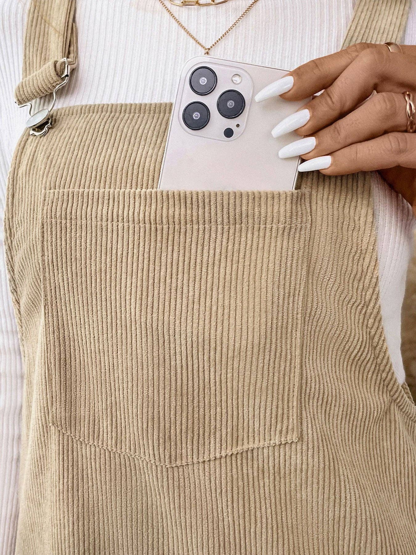 Beige Bliss Overall Dress