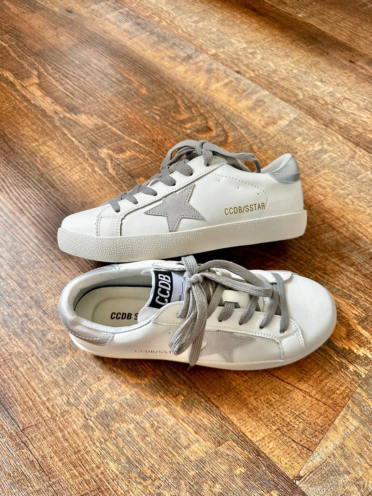 Grey Star Silver Heel Women’s Sneakers