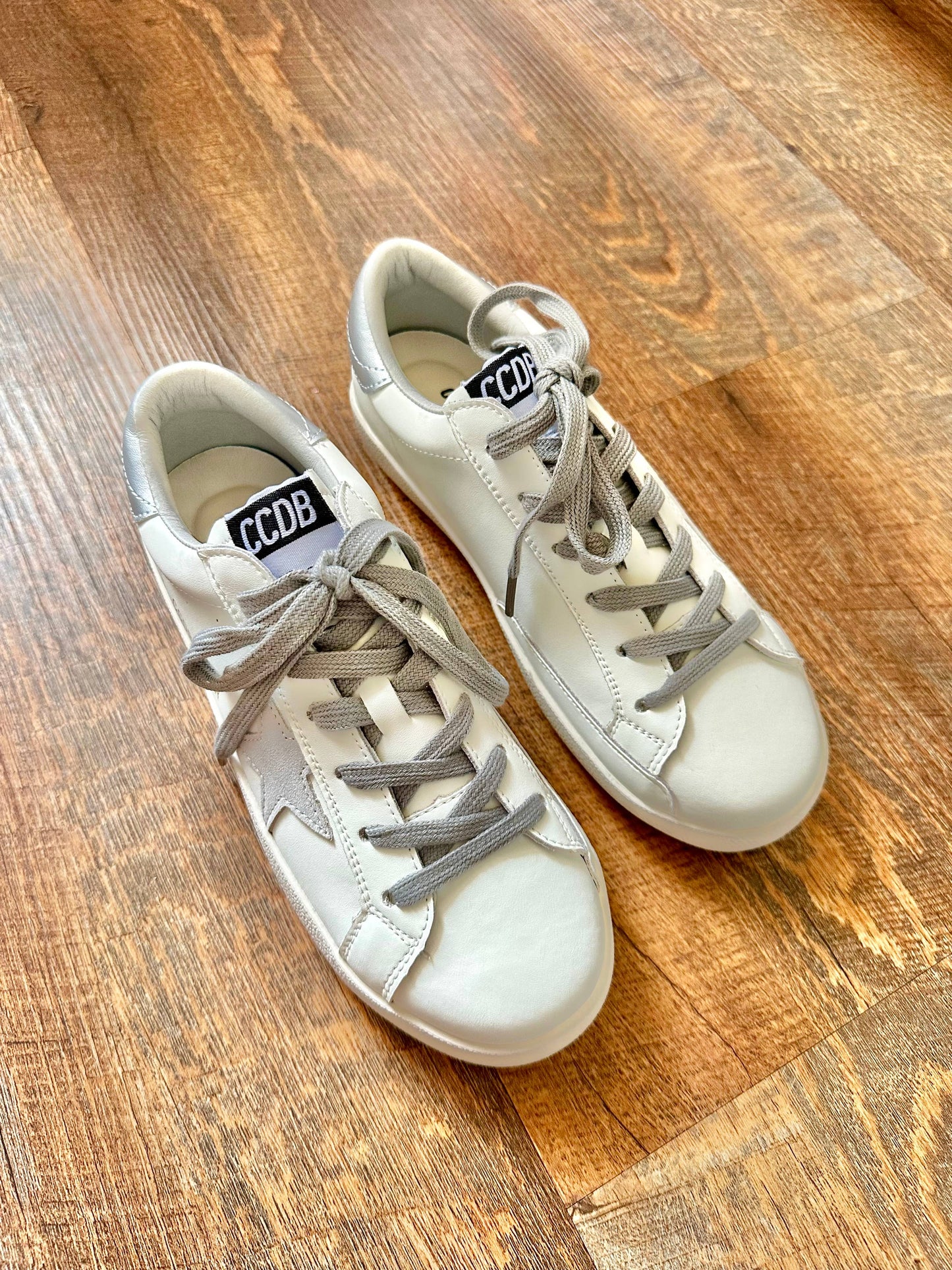 Grey Star Silver Heel Women’s Sneakers