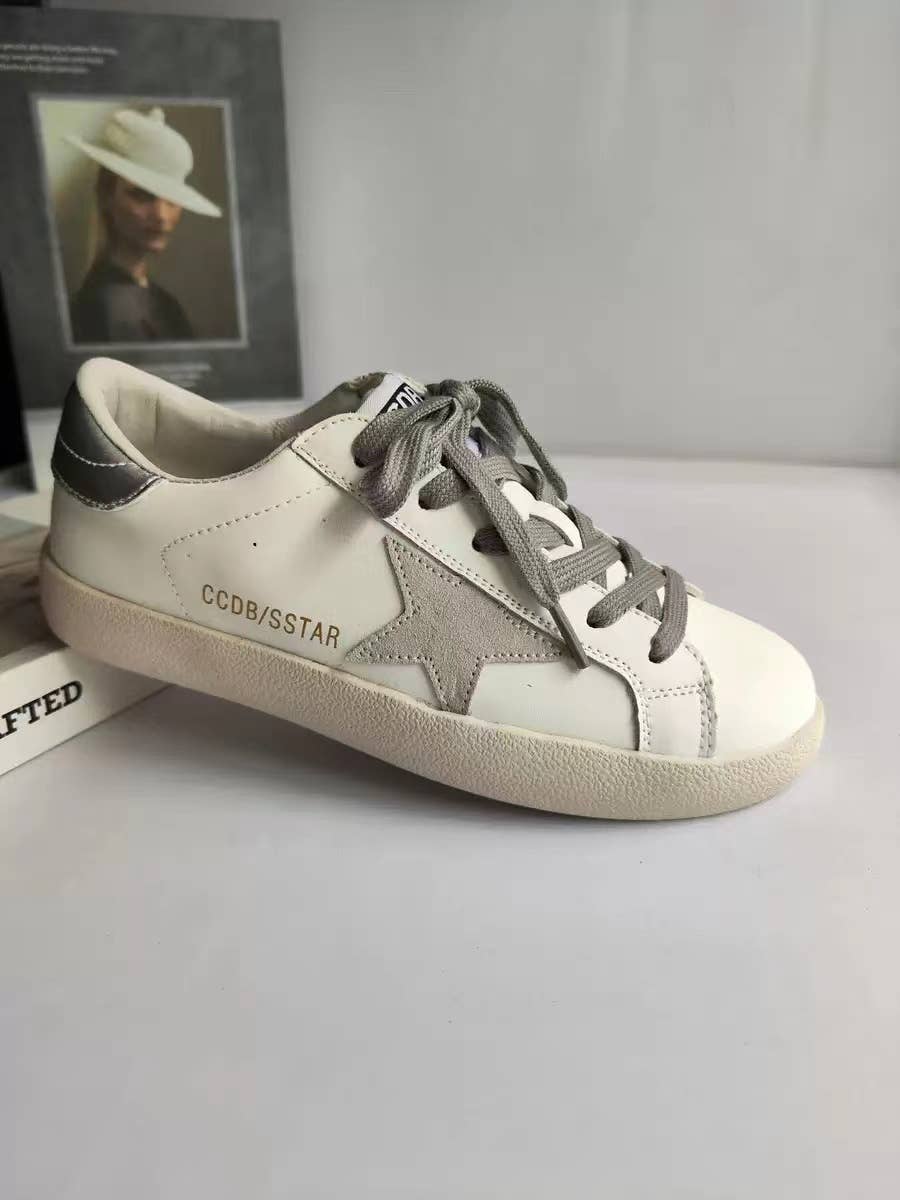Grey Star Silver Heel Women’s Sneakers