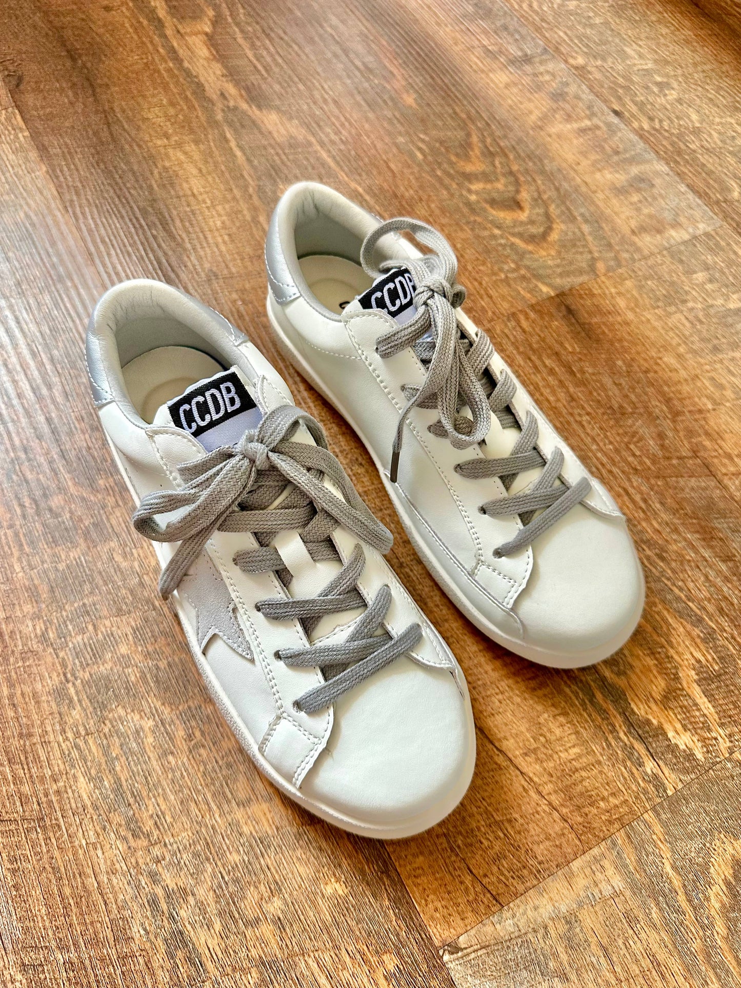 Grey Star Silver Heel Women’s Sneakers