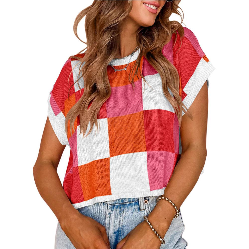 Rose Red Sweater Vest