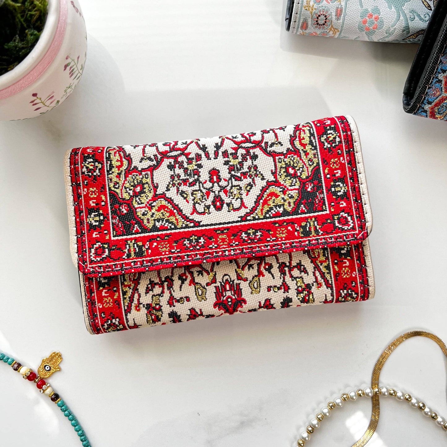 Small Boho Wallet for Women, Handmade Wallet for Women
