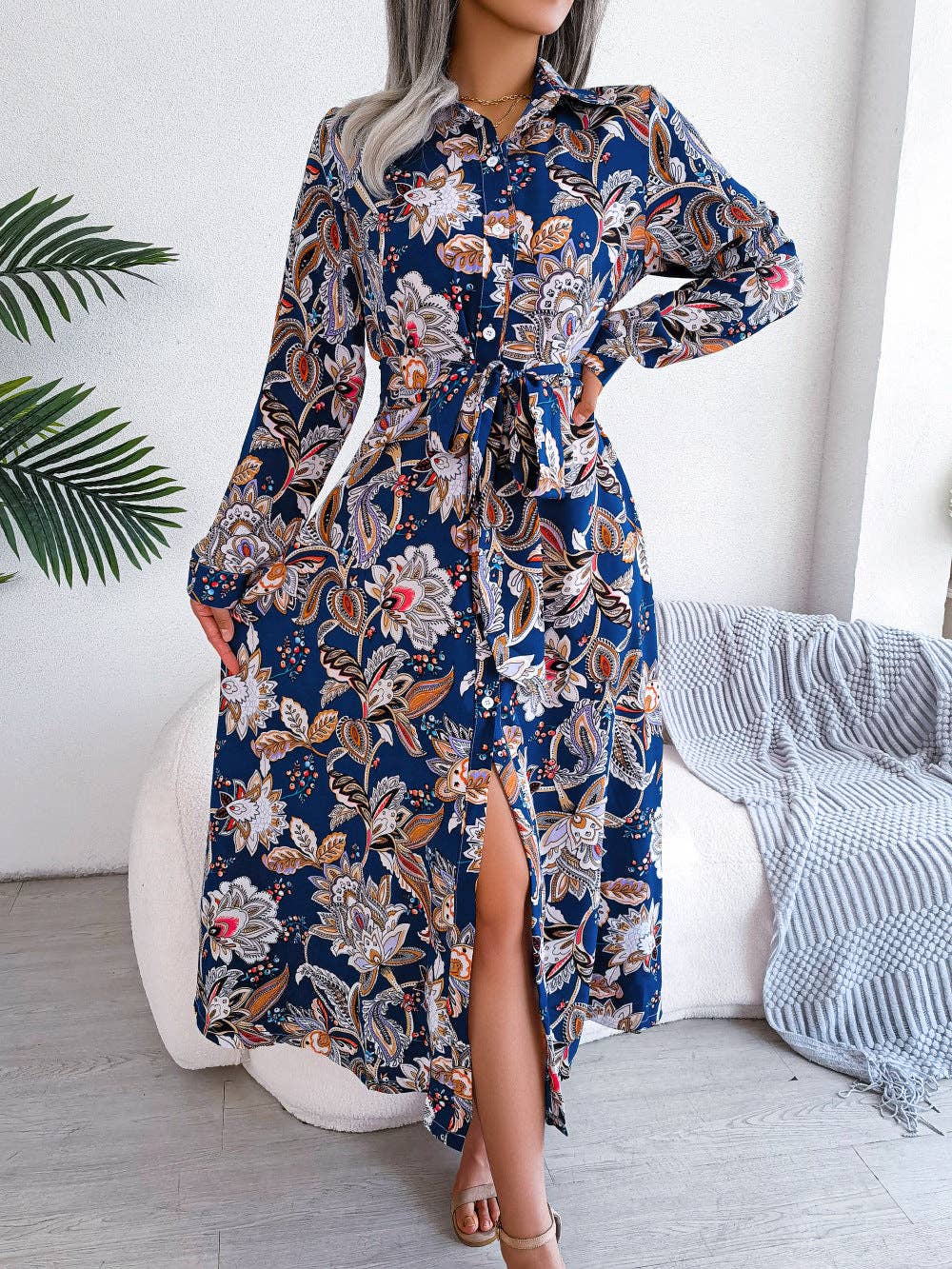 Beatrice Vintage Floral Maxi Dress