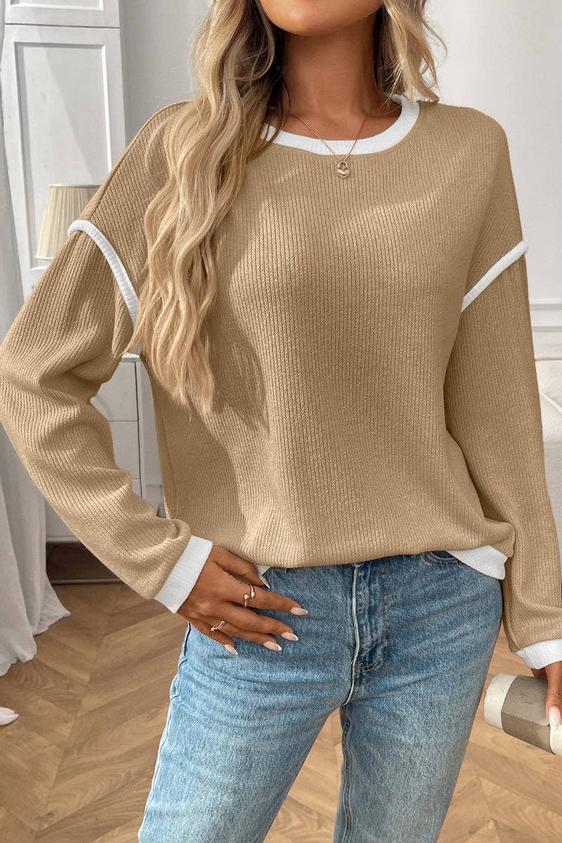 Isla Crewneck Look Long Sleeve Top
