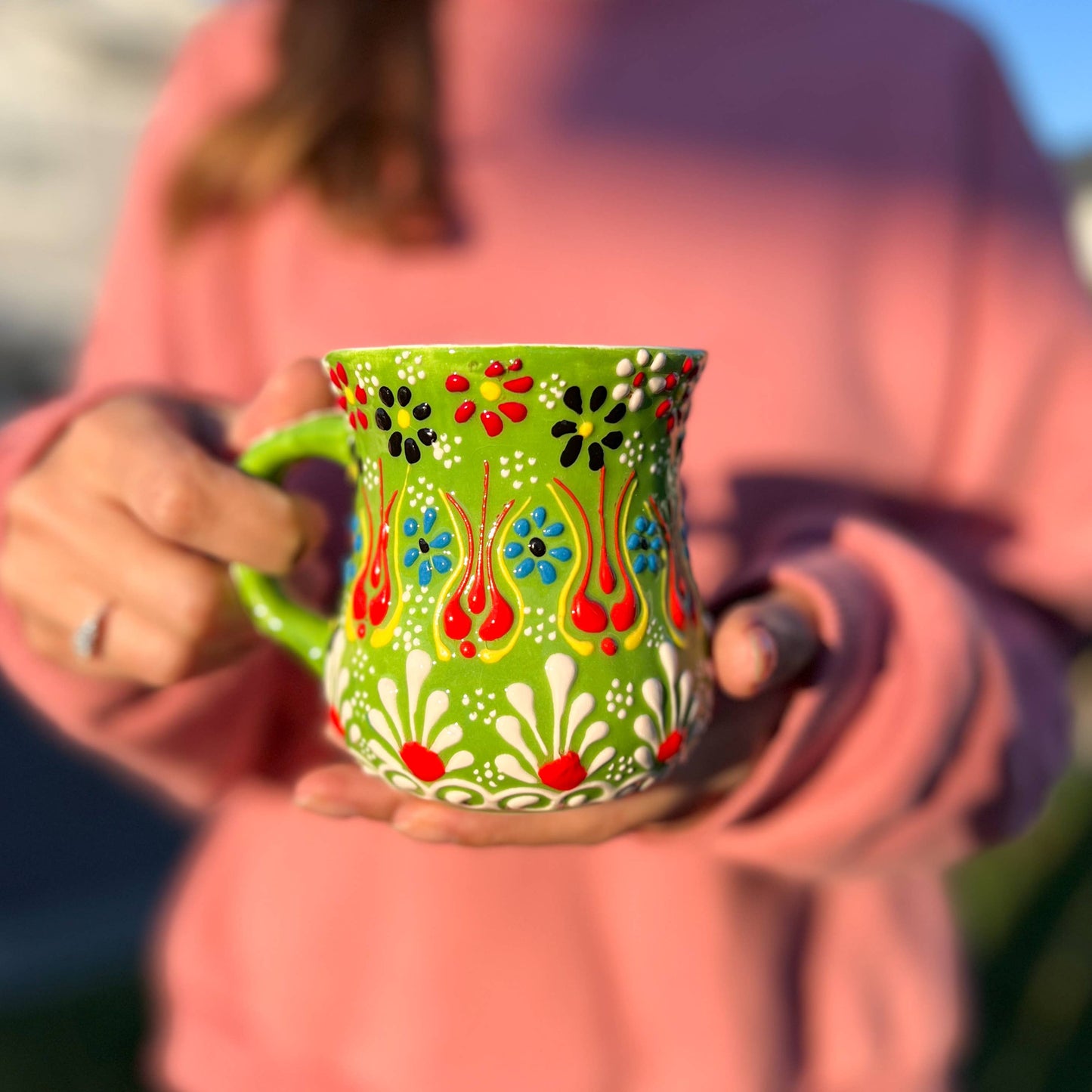 Handmade Ceramic Mug, Cute Kitchen Decor, Coffee Mug