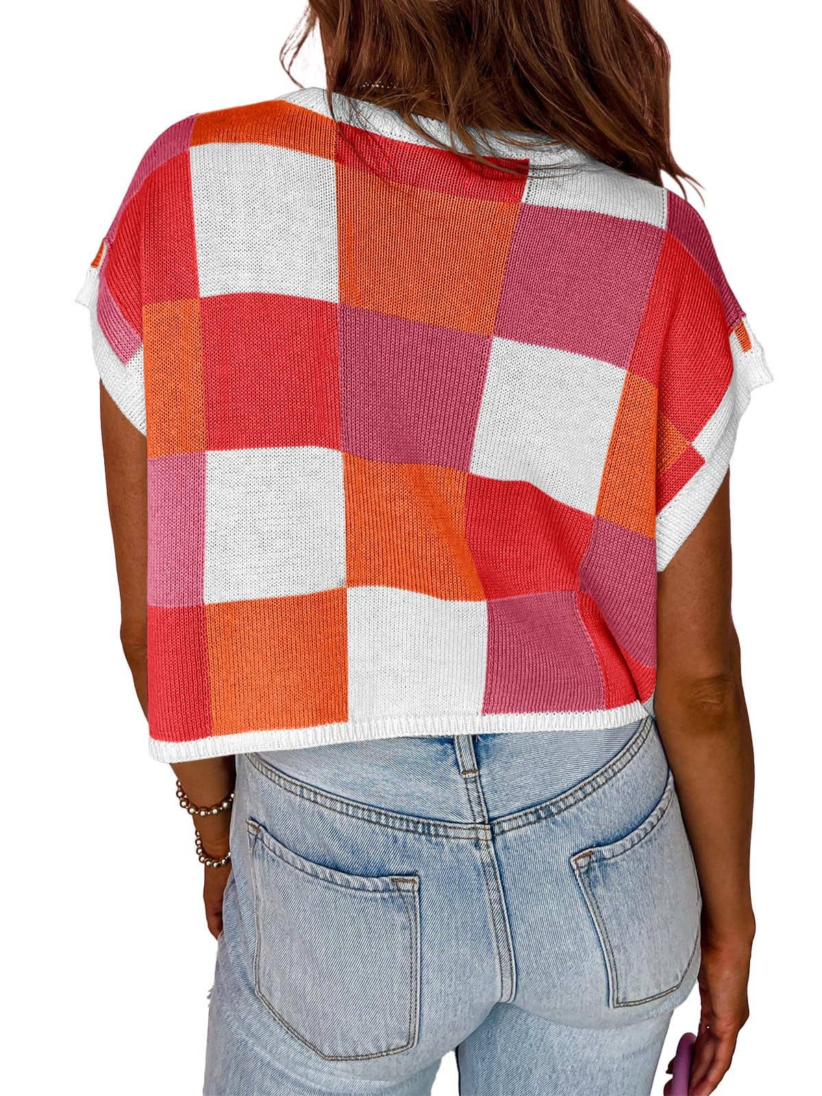 Rose Red Sweater Vest