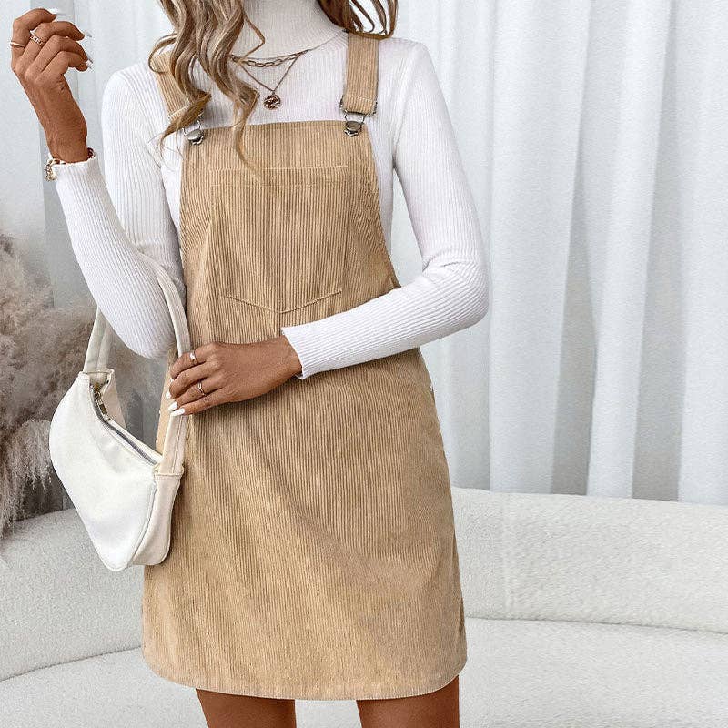 Beige Bliss Overall Dress