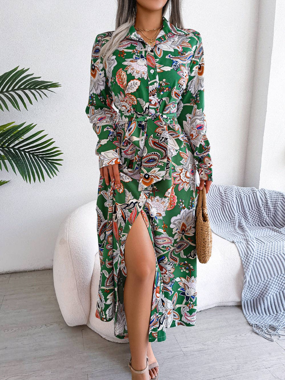 Beatrice Vintage Floral Maxi Dress