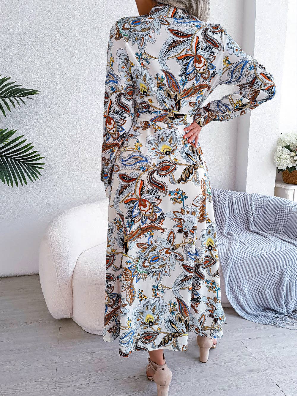 Beatrice Vintage Floral Maxi Dress