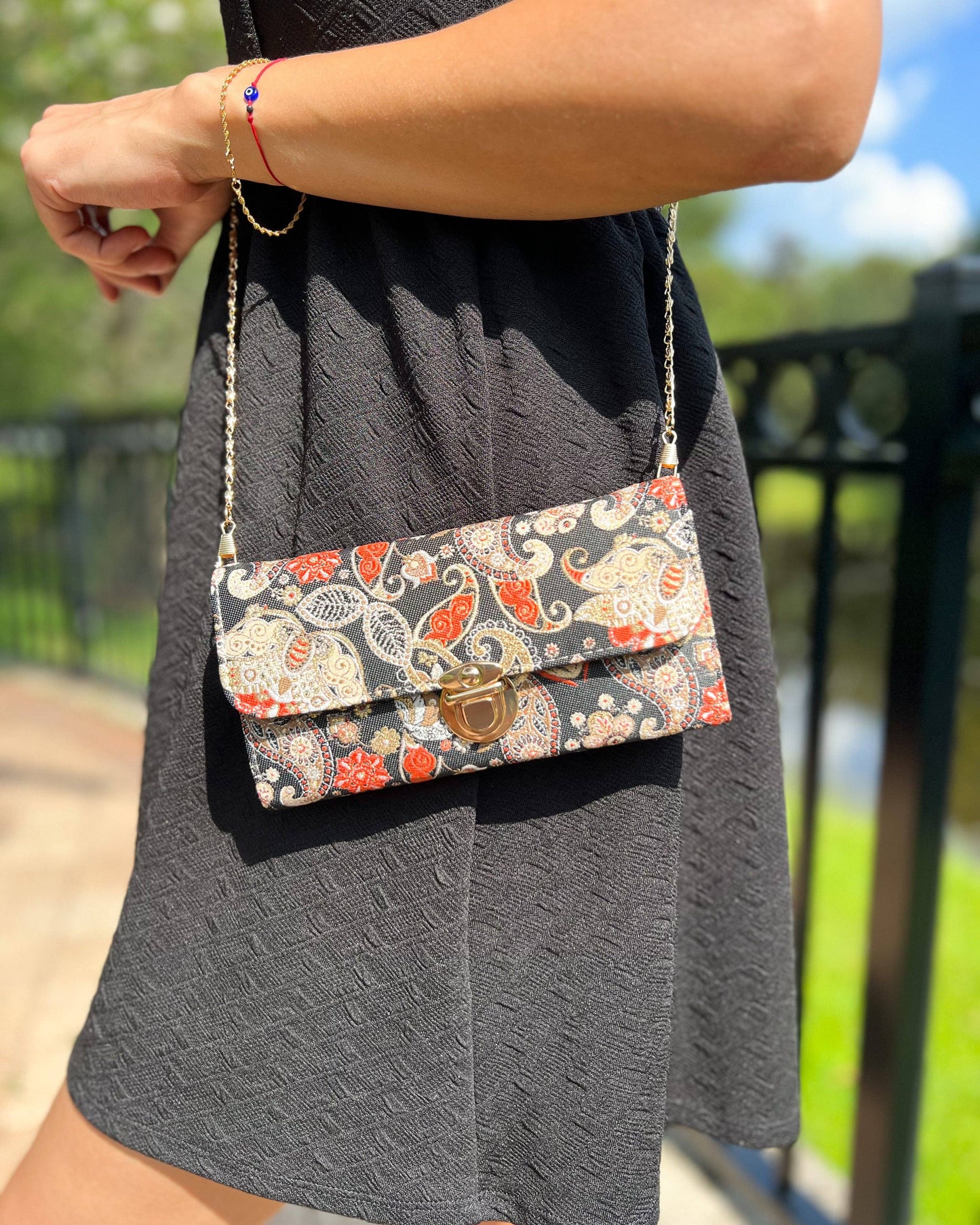 Boho Crossbody Bag, Small Evening Bag