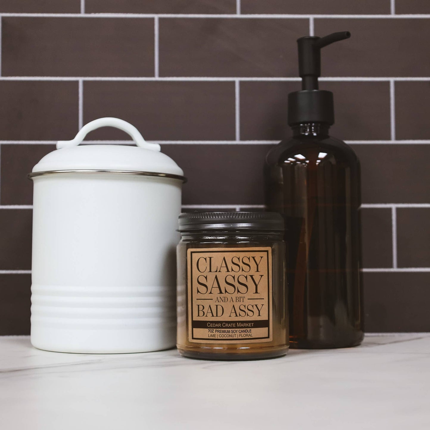 Classy Sassy And A Bit Bad Assy Amber Jar