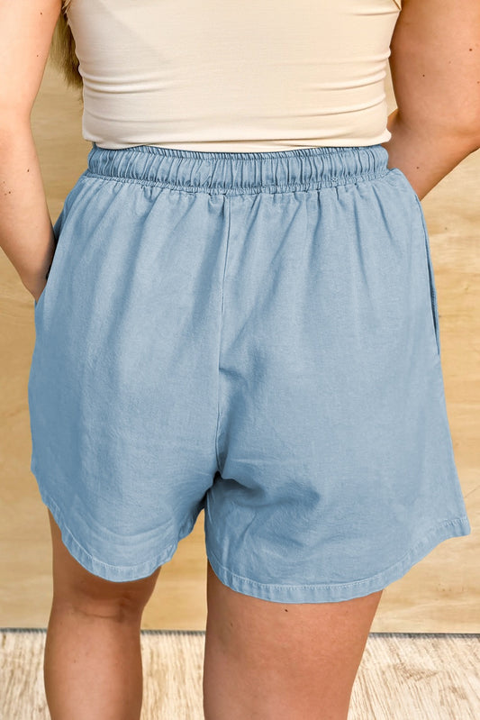 Chambray shorts (plus)