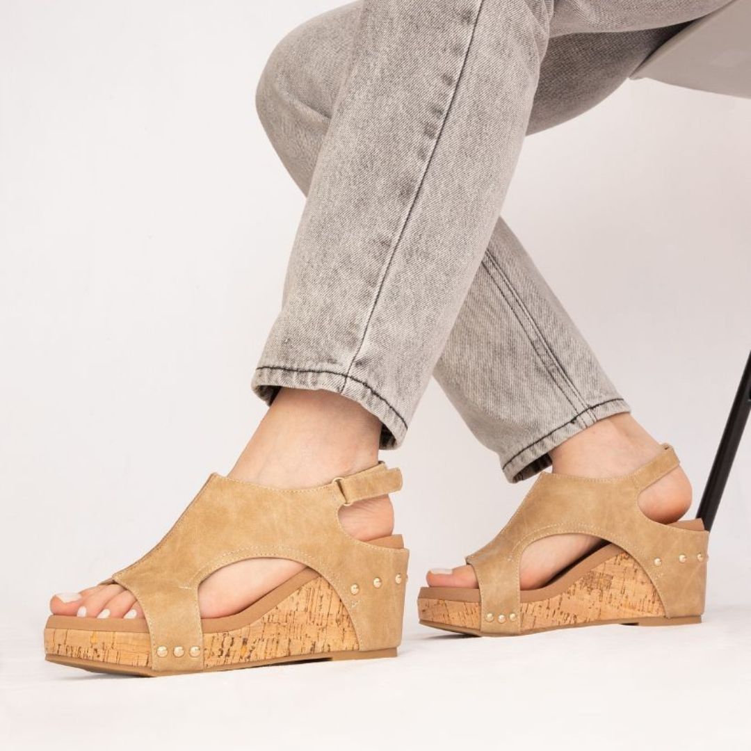 Hannah Slingback Wedge – Cutout Platform Sandal in 8 Stylish Finishes