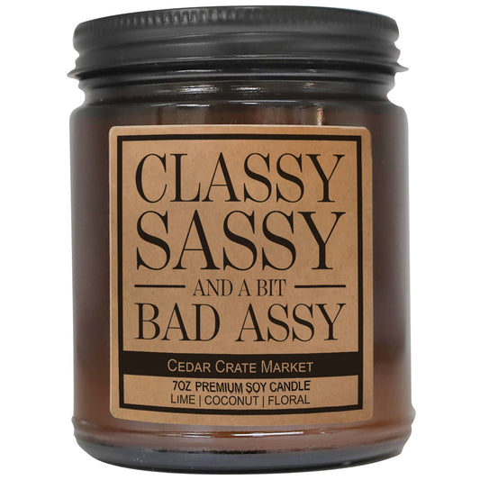 Classy Sassy And A Bit Bad Assy Amber Jar