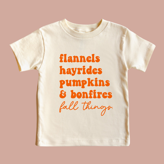 Fall Things Thanksgiving Youth Shirt