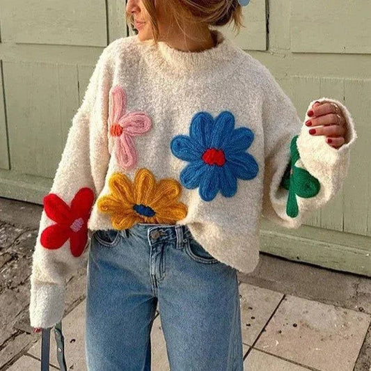Floral Funk Sweater