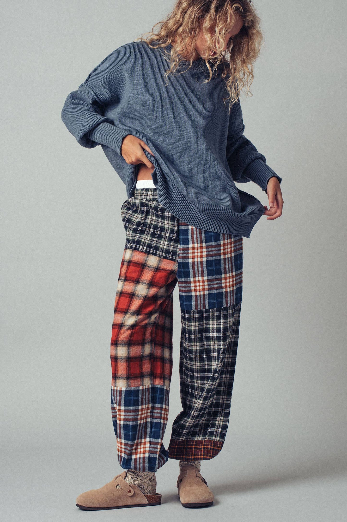 Oversized Winter Red Knit Sweater