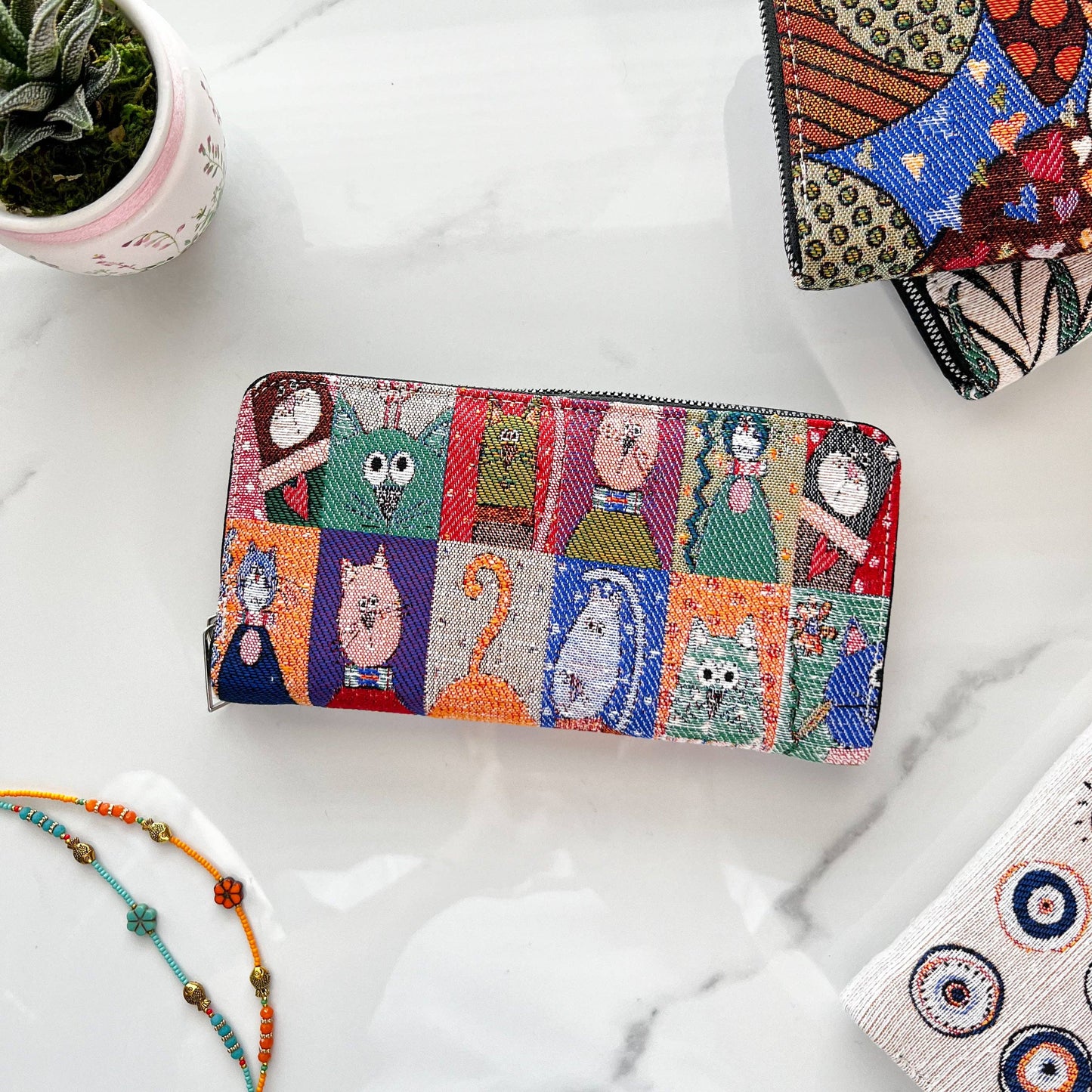 Cute Wallet for Women, Cat Lover Gift