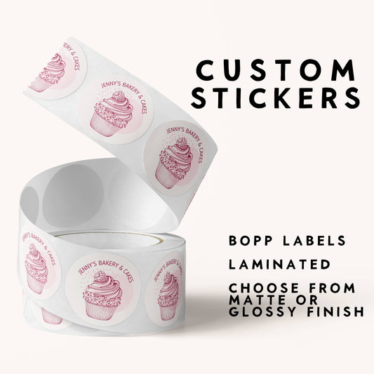 Custom Sticker Roll, Waterproof Stickers, Logo Stickers