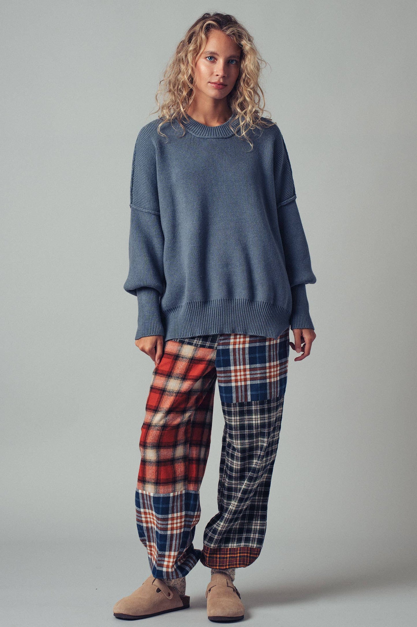 Oversized Winter Red Knit Sweater